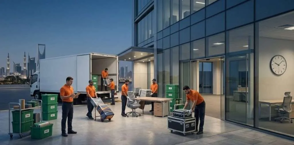 نقل مكاتب وشركات في مكة بدون تعطيل الشغل